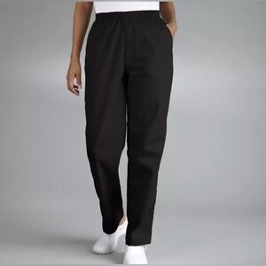 NEW CINTAS PANTS XS 25 - 28 WAIST LADIES WORK LOOSE HOSPITALITY SCRUBS BLACK